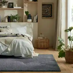 Netto Marken-Discount Teppich uni Anthrazit 80 x 150 cm - GIPPING Kadima Design Angebot