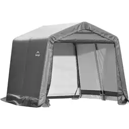 Netto Marken-Discount ShelterLogic Garage 300x300cm grau, 9m² Angebot