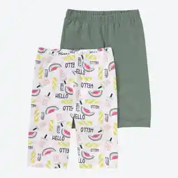 NKD Kinder-Mädchen-Radlerhose mit hohem Baumwollanteil, 2er-Pack Angebot