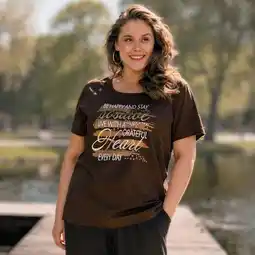 NKD Damen-T-Shirt mit Frontaufdruck, große Größen Angebot