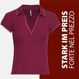 NKD Damen-Poloshirt mit Ripp-Struktur Angebot