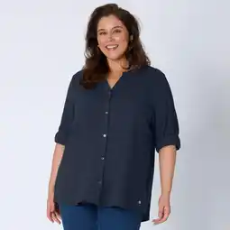 NKD Damen-Bluse mit Crinkle-Struktur, große Größen Angebot
