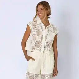 NKD Damen-Blusenshirt in Ajour-Strick Angebot