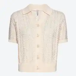 NKD Damen-Poloshirt in Ajour-Strick Angebot