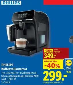 Lidl PHILIPS Kaffeevollautomat Angebot