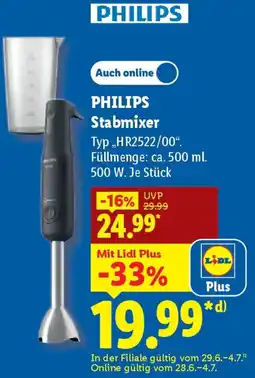 Lidl PHILIPS Stabmixer Angebot