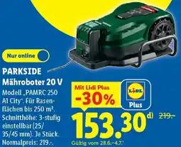 Lidl PARKSIDE Mähroboter 20 V Angebot