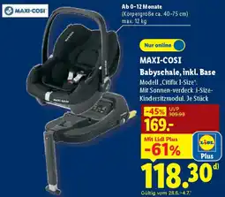 Lidl MAXI-COSI Babyschale, inkl. Base Angebot