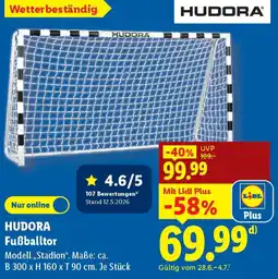 Lidl HUDORA Fußballtor Angebot
