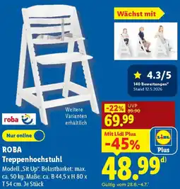 Lidl ROBA Treppenhochstuhl Angebot