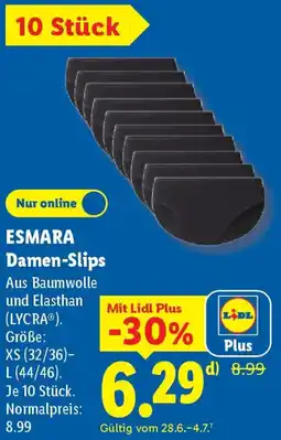 Lidl ESMARA Damen-Slips Angebot