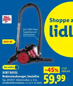 Lidl DIRT DEVIL Bodenstaubsauger, beutellos Angebot