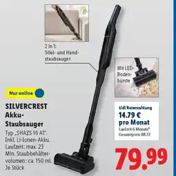Lidl SILVERCREST Akku- Staubsauger Angebot