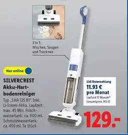 Lidl SILVERCREST Akku-Hartbodenreiniger Angebot