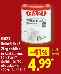 Lidl GAZI Schafkäse/ Ziegenkäse Angebot