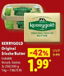Lidl KERRYGOLD Original Irische Butter Angebot