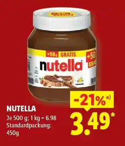 Lidl Nutella Angebot