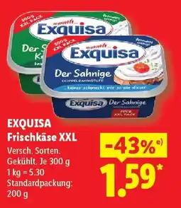 Lidl EXQUISA Frischkäse XXL Angebot