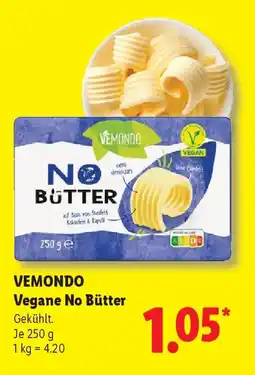 Lidl VEMONDO Vegane No Bütter Angebot