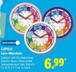 Lidl LUPILU Lern-Wanduhr Angebot