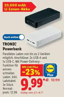 Lidl TRONIC Powerbank Angebot