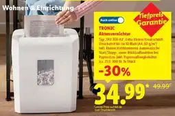 Lidl TRONIC Aktenvernichter Angebot