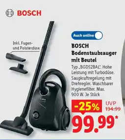 Lidl BOSCH Bodenstaubsauger mit Beutel Angebot