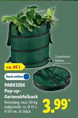 Lidl PARKSIDE Pop-up- Gartenabfallsack Angebot