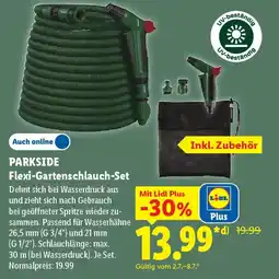 Lidl PARKSIDE Flexi-Gartenschlauch-Set Angebot