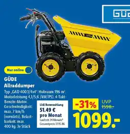 Lidl GÜDE Allraddumper Angebot