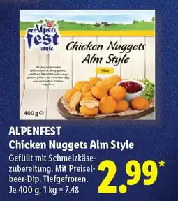 Lidl ALPENFEST Chicken Nuggets Alm Style Angebot