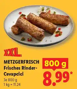 Lidl METZGERFRISCH Frisches Rinder- Cevapcici Angebot