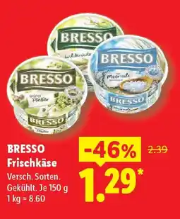 Lidl BRESSO Frischkäse Angebot