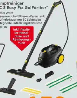 Globus Baumarkt Kärcher Dampfreiniger SC 3 EasyFix Angebot