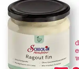 Scheck-in-Center Scheck-in Manufaktur Ragout fin Angebot