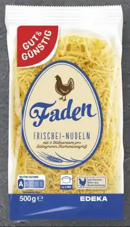 Scheck-in-Center Gut & Günstig Frischei-Nudeln Faden Angebot