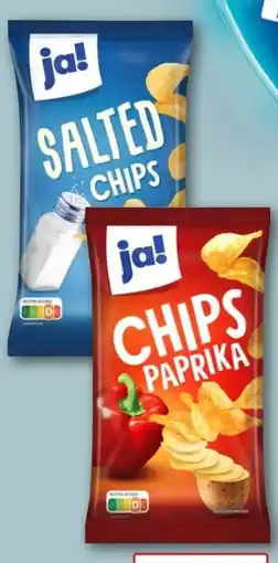 REWE Center ja! Kartoffelchips Paprika Angebot