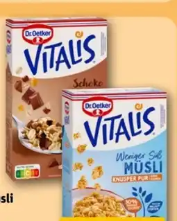 REWE Center Dr. Oetker Vitalis Schoko Müsli Angebot