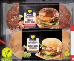 E-Center Edeka Herzstücke Burger Buns Vegan Angebot