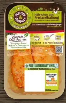 REWE Center Nature & Respect Freiland Pollofino Hähnchenschenkel Angebot