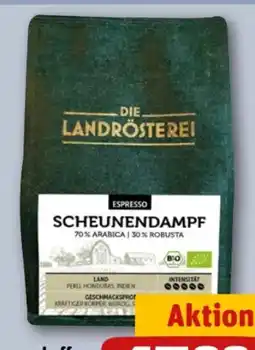 REWE Center Die Landrösterei Scheunenkaffee Espresso Angebot