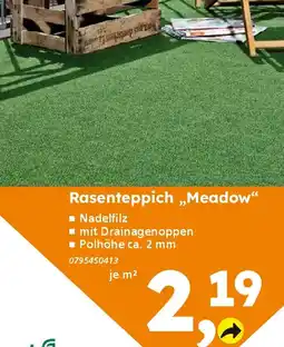 Globus Baumarkt Rasenteppich ,,Meadow" Angebot