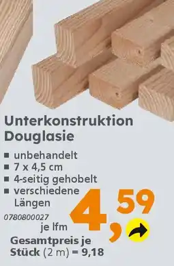 Globus Baumarkt Unterkonstruktion Douglasie Angebot