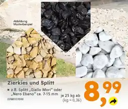 Globus Baumarkt Zierkies und Splitt Angebot