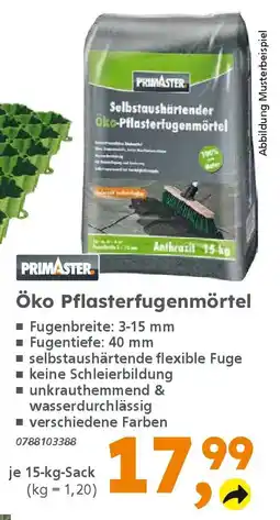 Globus Baumarkt PRIMASTER Öko Pflasterfugenmörtel Angebot