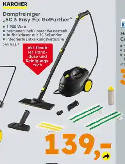 Globus Baumarkt KÄRCHER Dampfreiniger ,,SC 3 Easy Fix Go!Further❝ Angebot