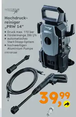 Globus Baumarkt WOODSTAR Hochdruckreiniger ,,PRW 14" Angebot