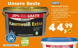 Globus Baumarkt PRIMASTER Raumweiß Extra Angebot