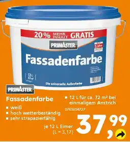 Globus Baumarkt PRIMASTER Fassadenfarbe Angebot