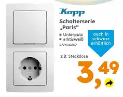 Globus Baumarkt Kopp Schalterserie ,Paris" Angebot